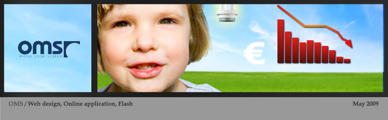 OMS Slovakia / web design, online application, flash